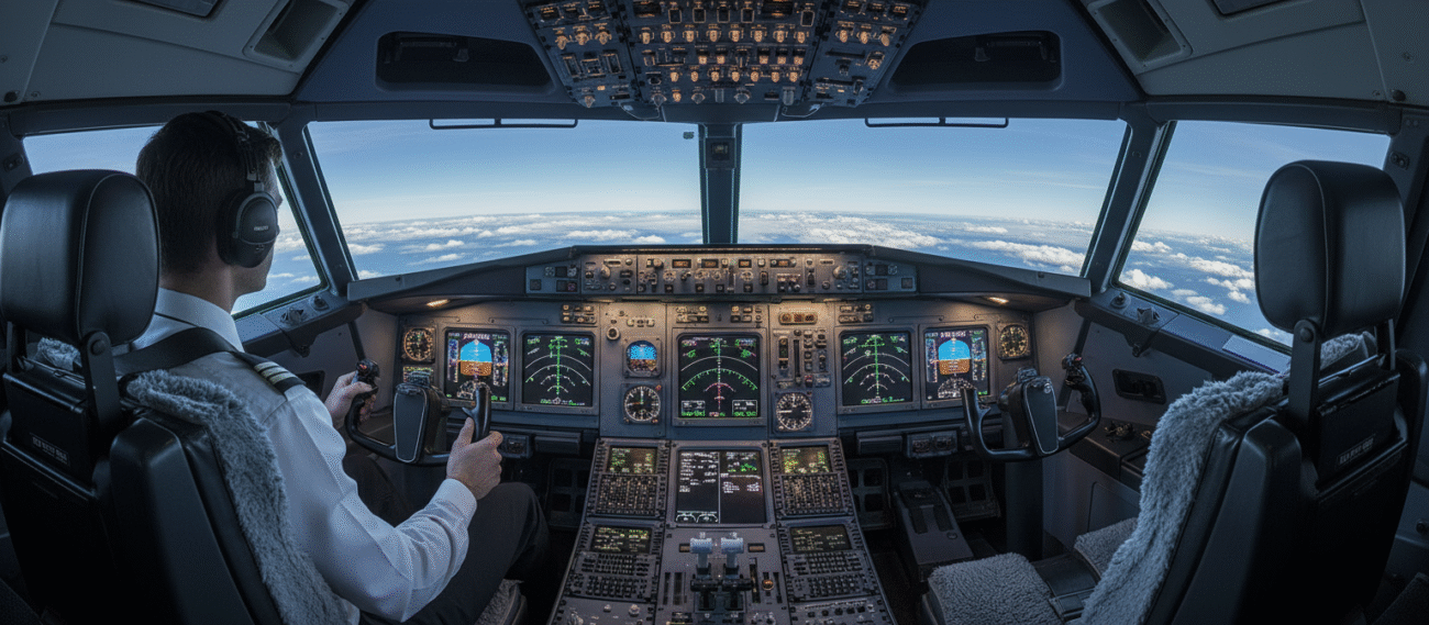 آموزش خلبانی با شبیه ساز پرواز برای خلبانان